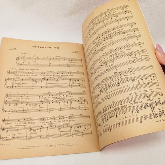 1954 Eddie Fisher's First Songs 10 Ten Record Hits Music Book Crooner Ballads - Picture 13 of 16